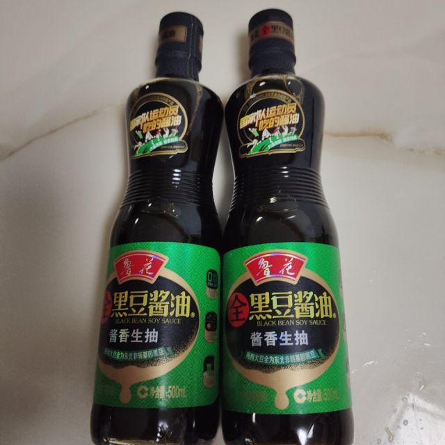 鲁花全黑豆酱油酱香生抽500ml