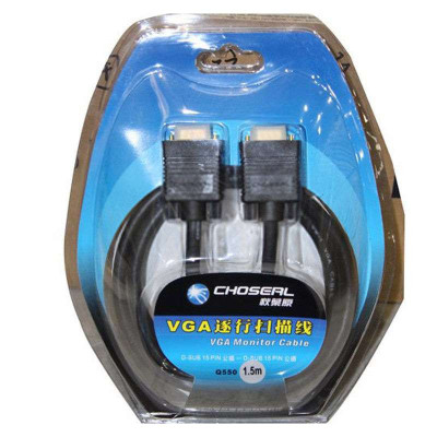 秋叶原VGA-VGA(双磁环)1.5米Q550