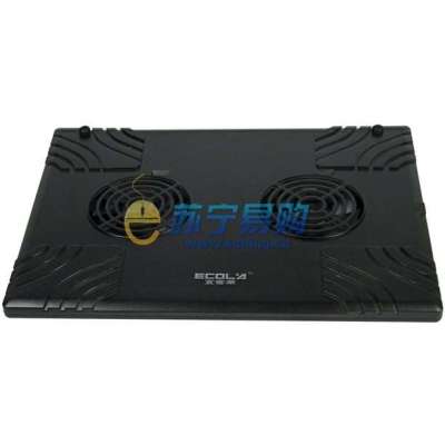 宜客莱风洞系列双核笔记本散热器NBC-802BK