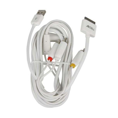 ACCELLiPad/iPod/iPhoneAV视频/同步/USB线L123B-006J-CN(1.8M)
