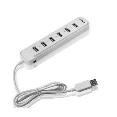 宜客莱Smart智慧型7口USB集线器USB-HUB07WT(象牙白)