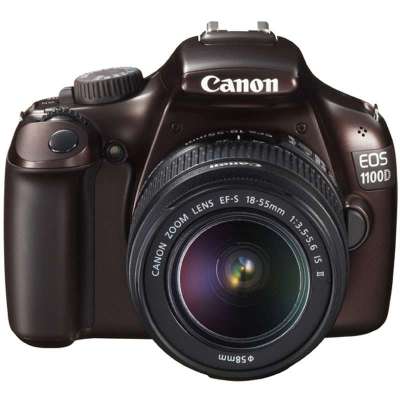 佳能数码单反相机EOS1100D(EF-S18-55ISII)(褐)