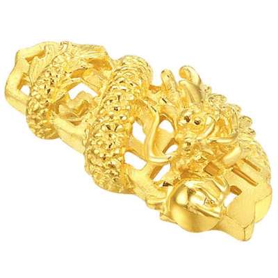 男士黄金吊坠龙哪种好 黄金吊坠红绳项链绳牌