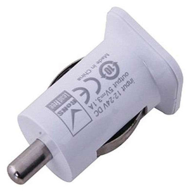 乐歌双USB接口通用车载充电器I-CAR07-WHI