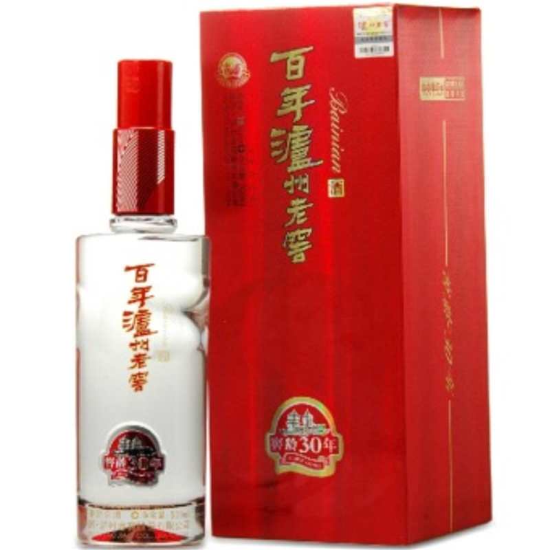 泸州老窖 百年 窖龄30年 52度 500ml 浓香型 正品名酒白酒礼盒