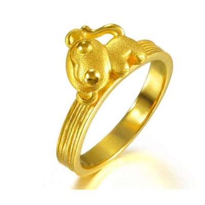 周生生 黄金(足金)大眼猴(代代封侯)戒指 11号