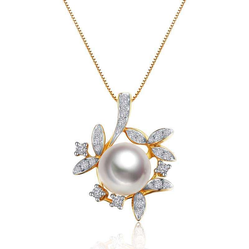 珂兰钻石宫廷风情18k金珍珠吊坠7-8mm【报价、价格、评测、参数】_宝石珍珠_苏宁易购