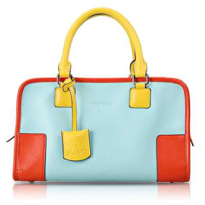NAWO那沃仲夏夜之梦撞色女式手提包