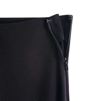 基础针织弹力侧隐拉链修身<em>女裤</em>