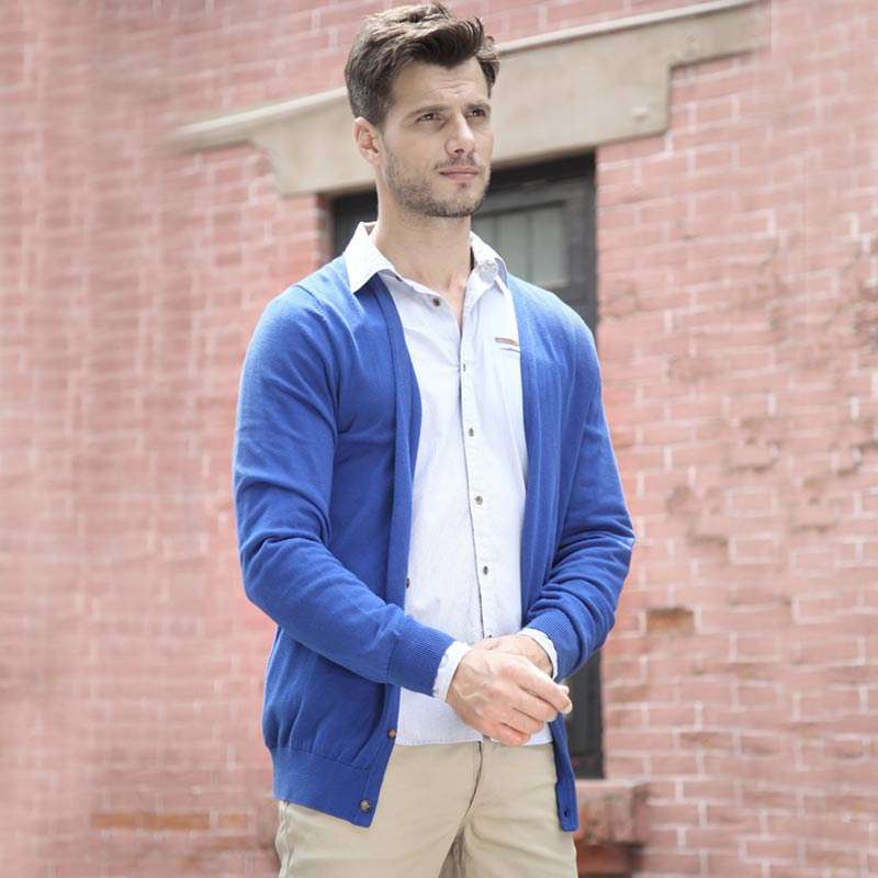 君瀚<em>男士开衫</em>韩版百搭休闲<em>针织衫</em>M0612A001