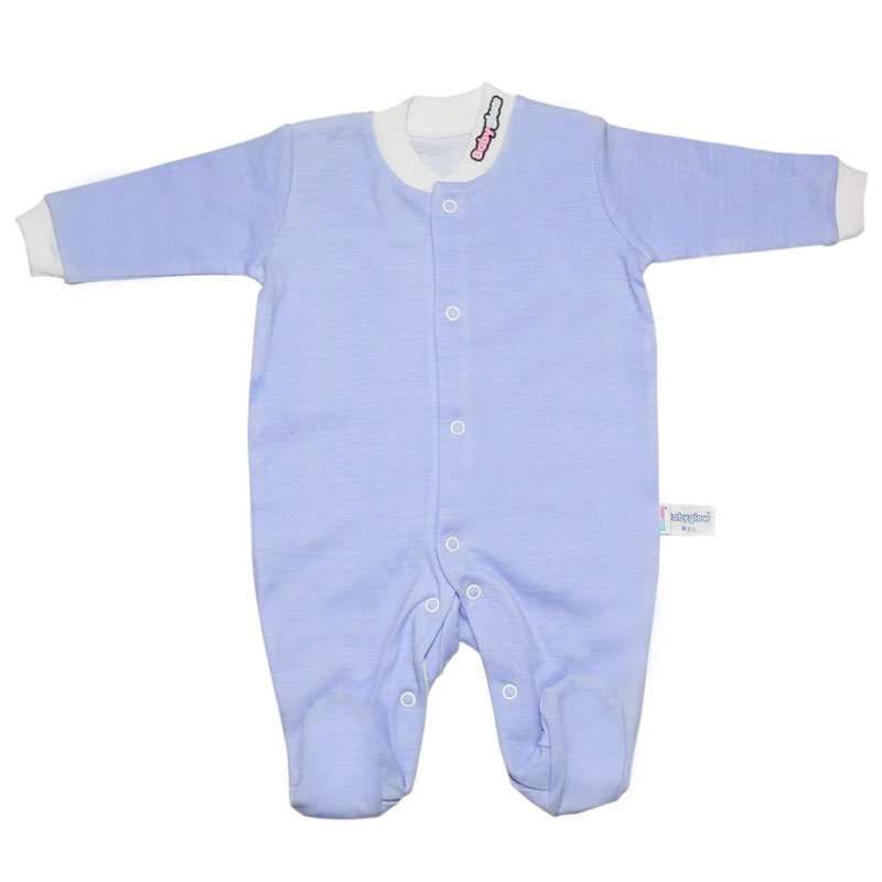 babyglow贝若星体温检测婴儿服蓝色睡衣9-12
