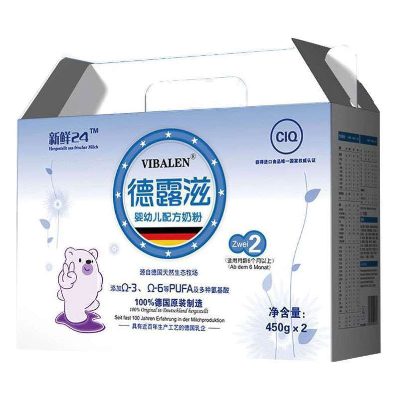 德露滋较大婴儿配方奶粉450g*2