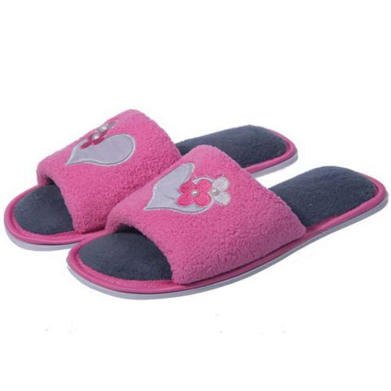 蓝万舒适开口家居拖1589粉39-40(女款)
