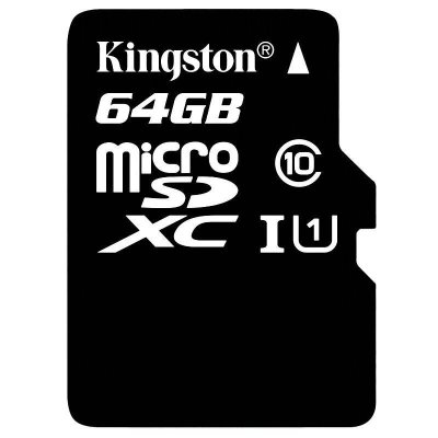 金士顿64G(CLASS10)存储卡(MicroSD)