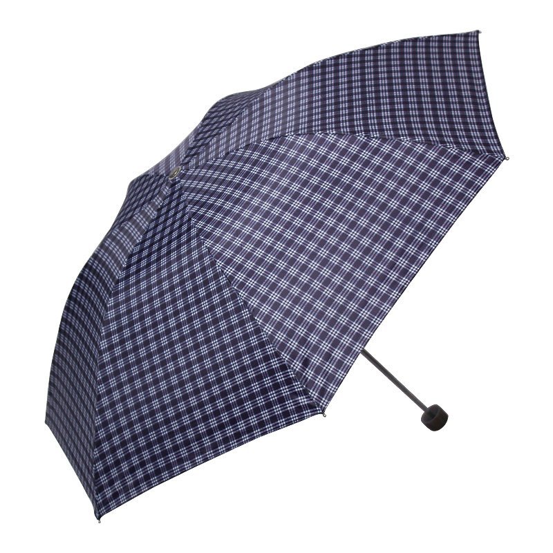 天堂339S格三折钢雨伞 F藏青【报价、价格、