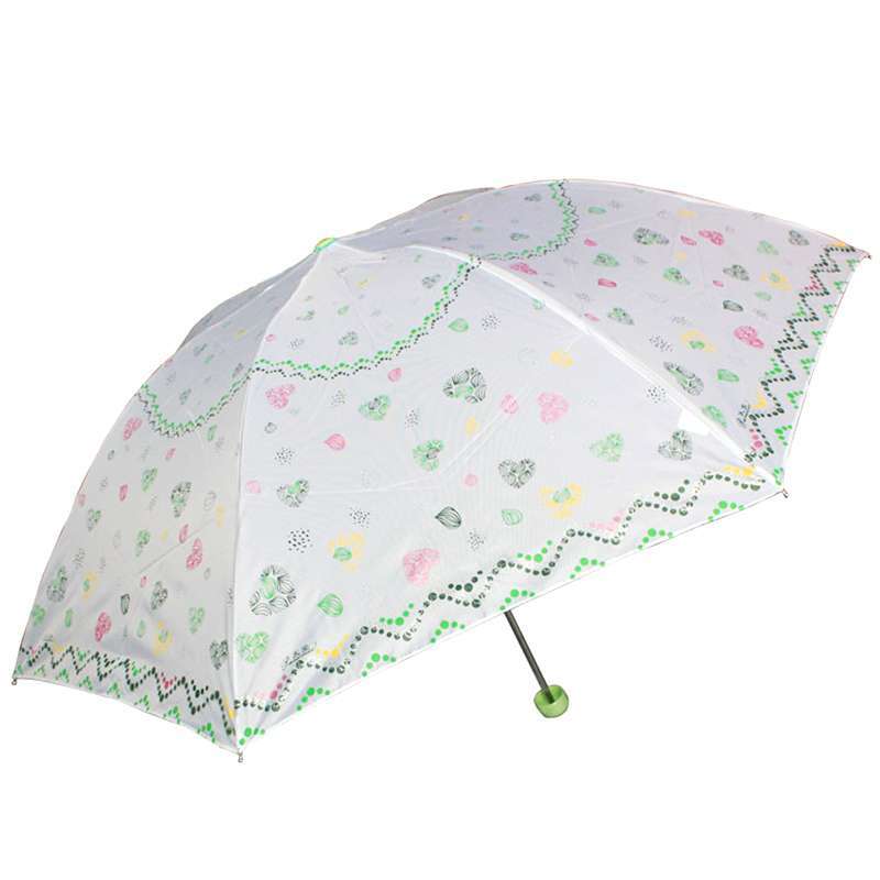 天堂心心相印三折钢雨伞 绿色【报价、价格、