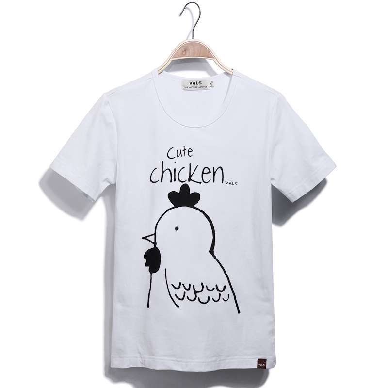 VaLS 男装十二生肖个性印花圆领短袖T恤情侣