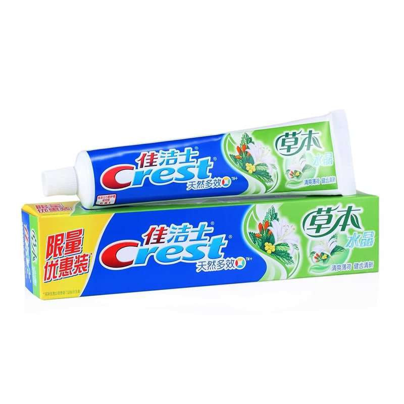 佳洁士草本水晶牙膏140克8折装