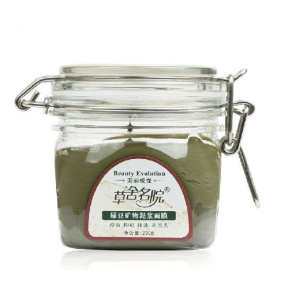 草舍名院绿豆矿物泥浆面膜200g