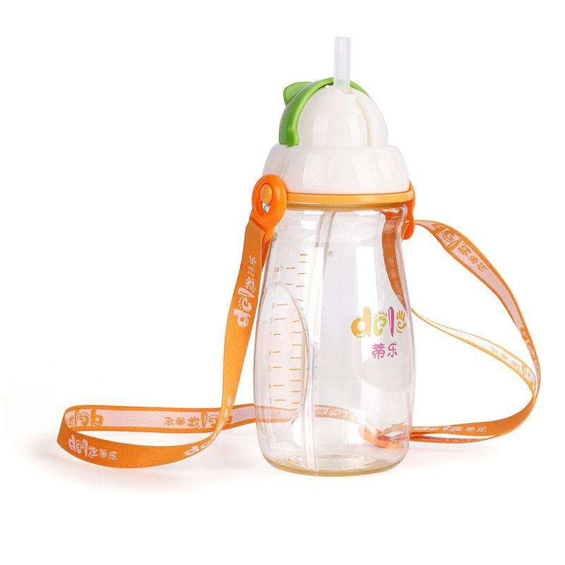 蒂乐PES儿童吸管水杯\/背带款\/320ml学钦杯DL