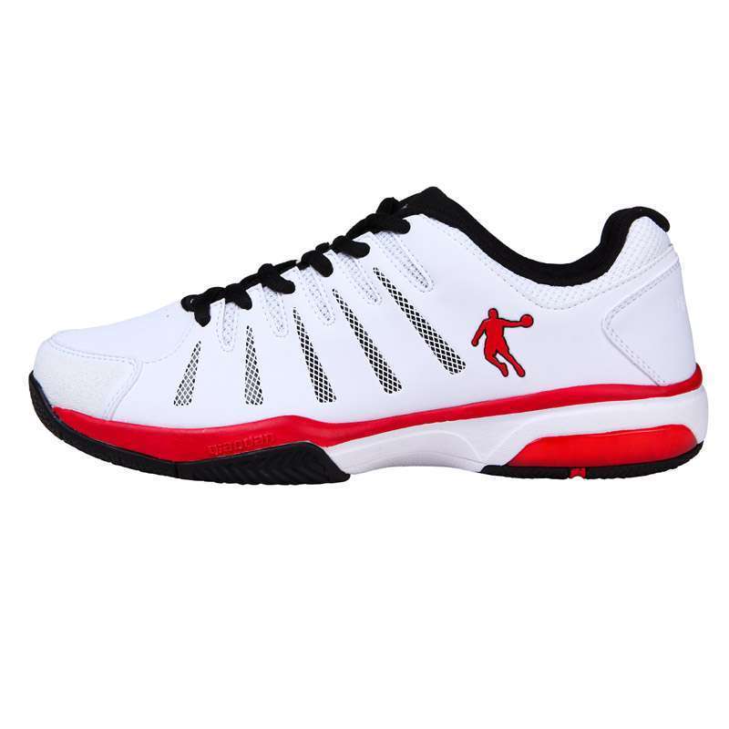乔丹 男款 网球鞋CM3320603白色\/乔丹红 40【