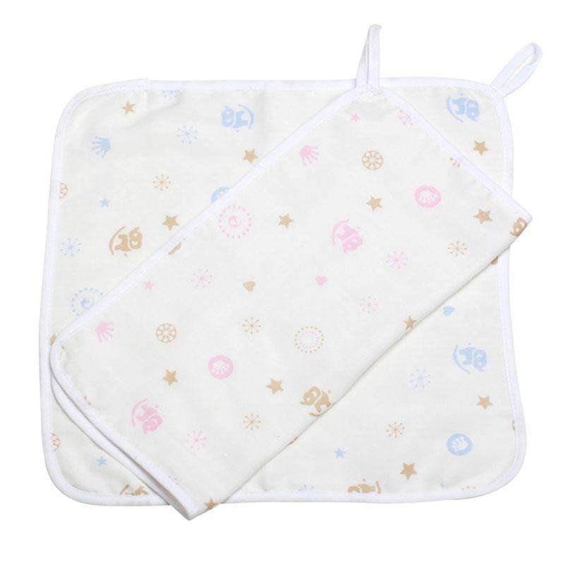 蒂乐竹纤维四层纱布手帕 粉蓝 DL0176【报价