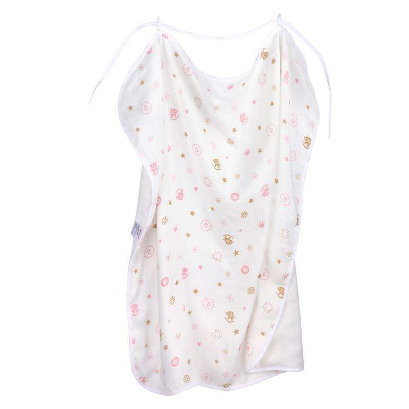 蒂乐四层纱布婴儿盖毯 可做浴巾 粉色 DL519A