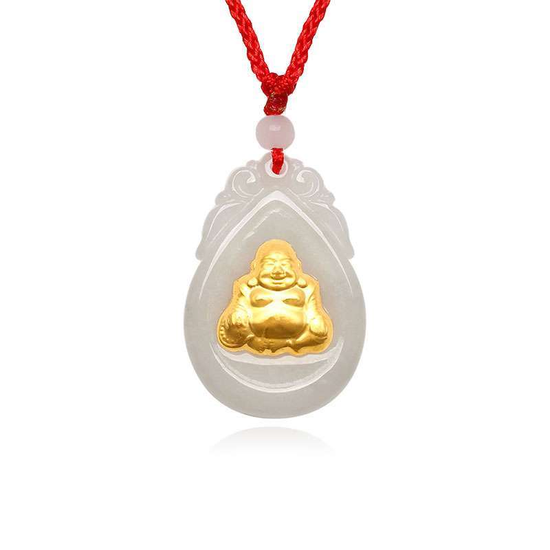 凤禧千足金天然翡翠佛吊坠【报价、价格、评测