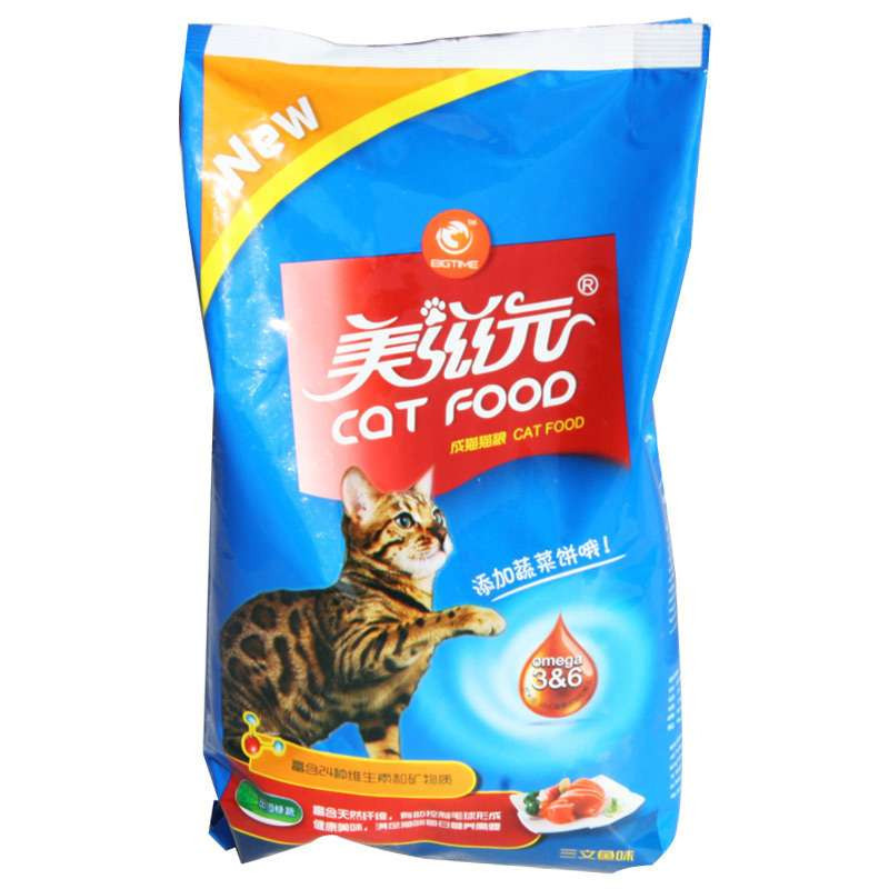 美滋元猫粮 三文鱼蔬菜去毛球猫粮1.5KG