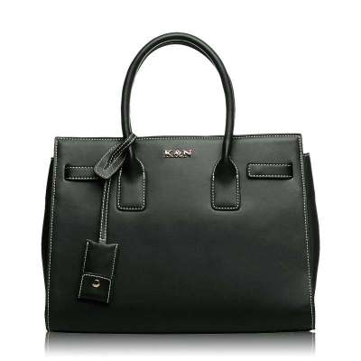 KN品牌欧美时尚简约珠光真牛皮女包大包手提包