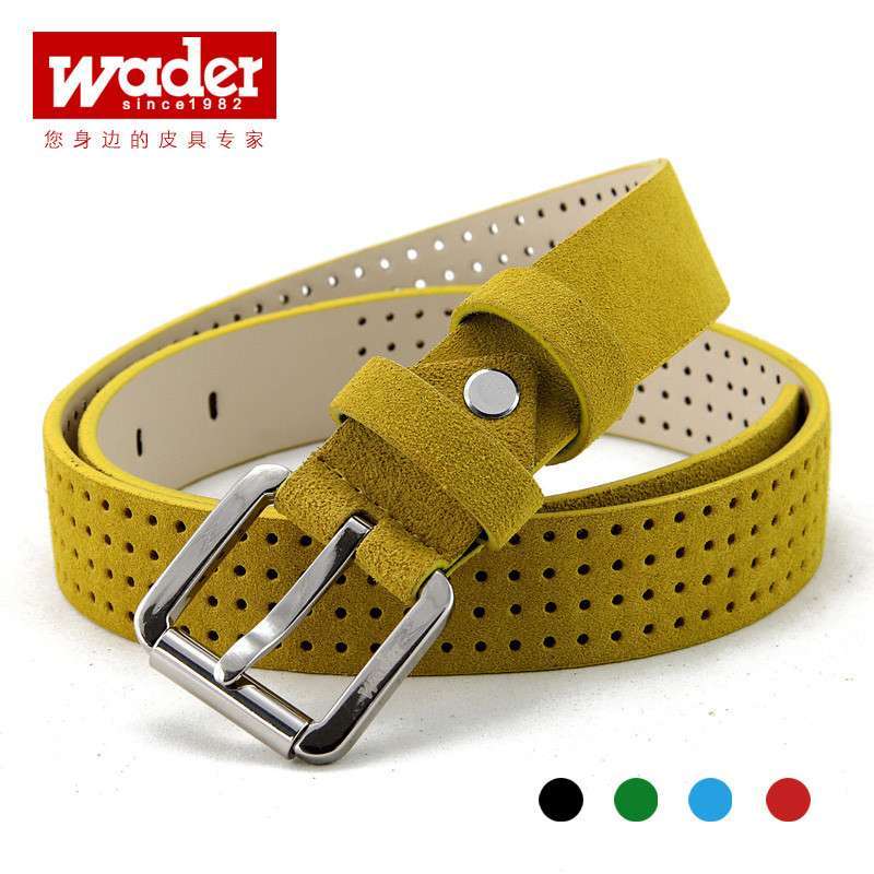 WADER <em>皮带女士</em>真皮<em>皮带</em> <em>韩版</em>潮流时尚百搭