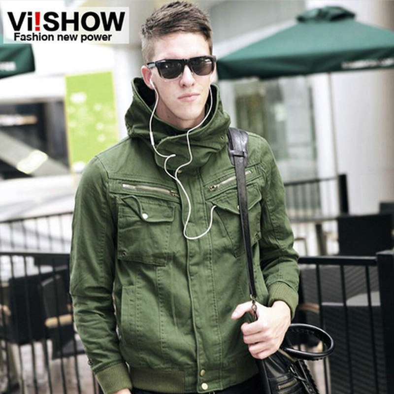 viishow休闲修身连帽<em>薄夹克</em>衫<em>男外套</em>男潮VSC