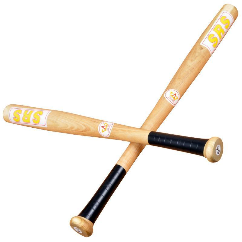 山人正品防身武器实心槐木棒球棒 车载棒球棍