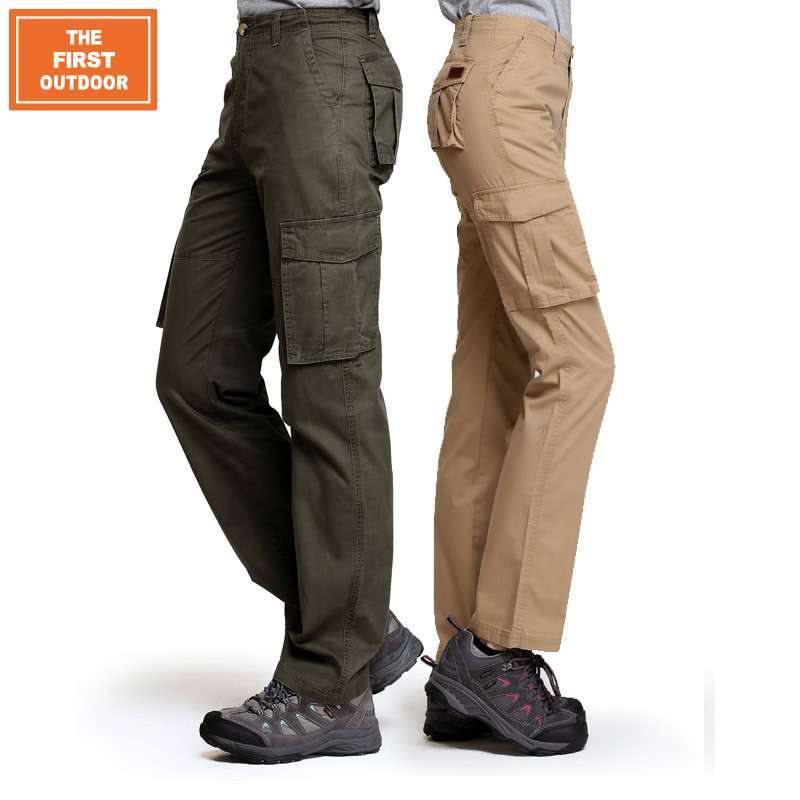 第一户外休闲长裤 男女纯棉户外冲锋裤情侣款