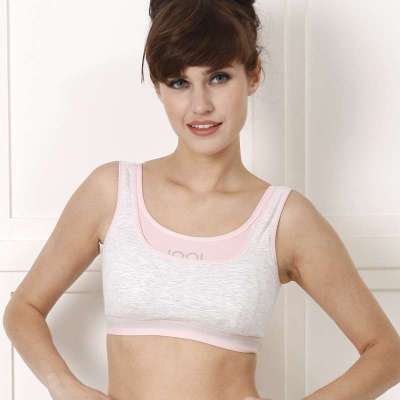 宜栖哺乳文胸孕妇胸罩运动休闲背心式无钢圈喂