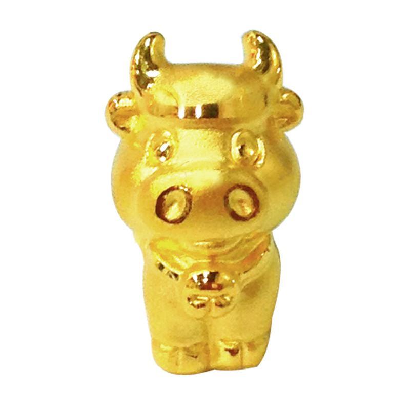 【金一黄金】DIY福佑生肖之小金牛 首饰 黄金 Au999 纯金 千足金 吊坠 保值 收藏 送礼【报价、价格、评测、参数】_黄金_苏宁易购