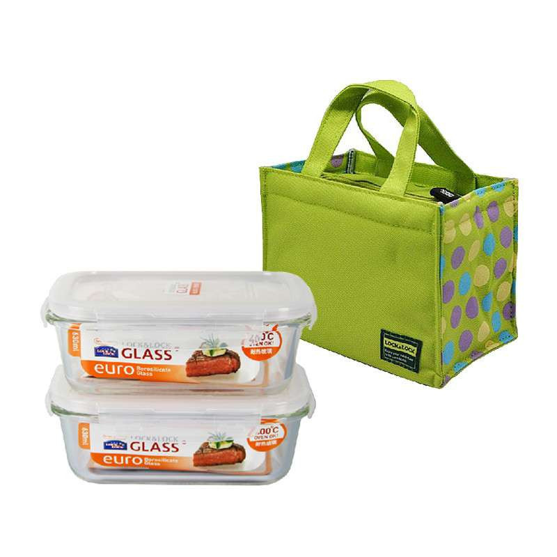 乐扣乐扣格拉斯便当盒 LLG422s902 绿色