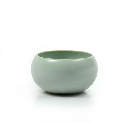 东道汝窑精品茶具鳝血纹入定杯禅定杯开片经典