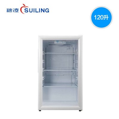 穗凌iling 立式冷柜 lg4-120迷你小冰柜 黑白两色家用立式冷藏 冰吧