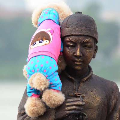 衣服狗狗衣服 泰迪春夏大眼睛萌Q 四脚卡通内