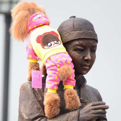 衣服狗狗衣服 泰迪春夏大眼睛萌Q 四脚卡通内