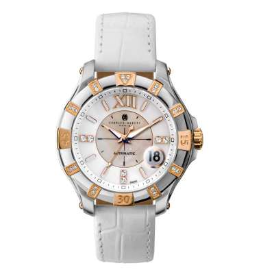 Charles-Hubert查尔斯宝品牌时尚女手表日历放大镜