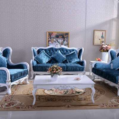 欧式新古典真皮布艺沙发组合酒店别墅客厅单人