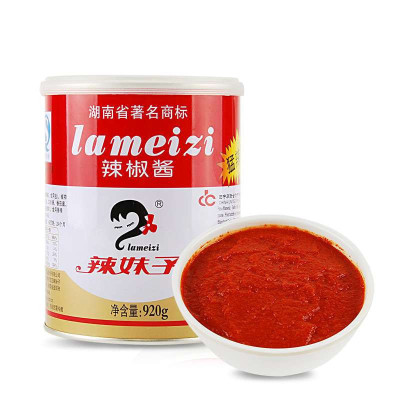 <em>辣妹子</em>辣椒酱920g猛辣型辣酱香辣酱调味酱湘