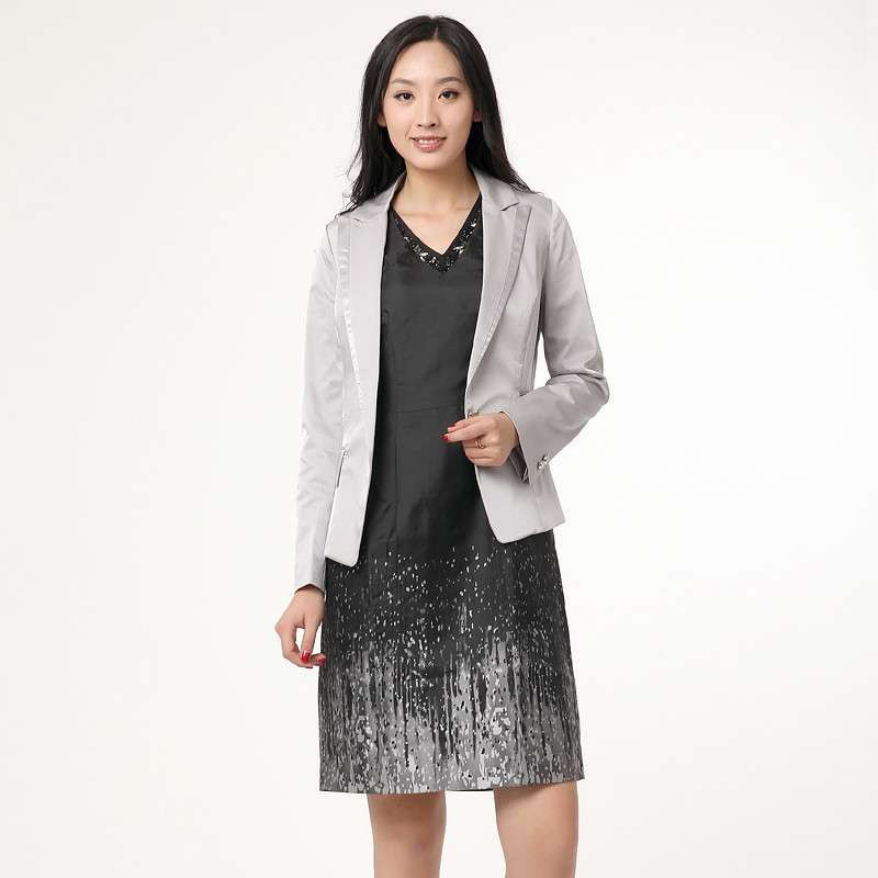 2014春装新款女装外套 韩版短款长袖小西装 女