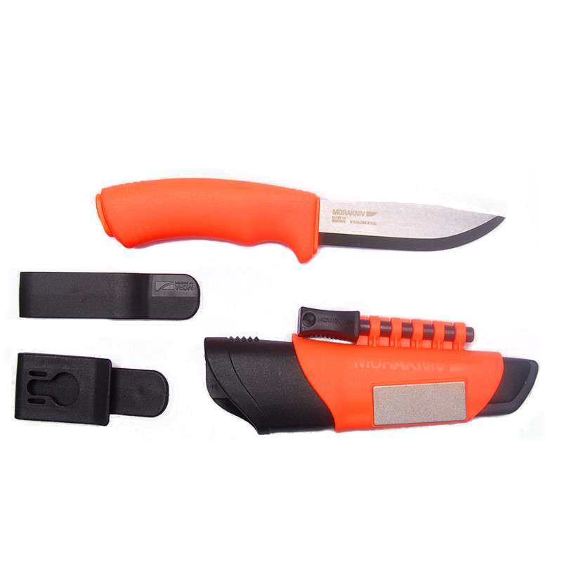 瑞典MORA 户外丛林系列生存高碳不锈钢刀(橙