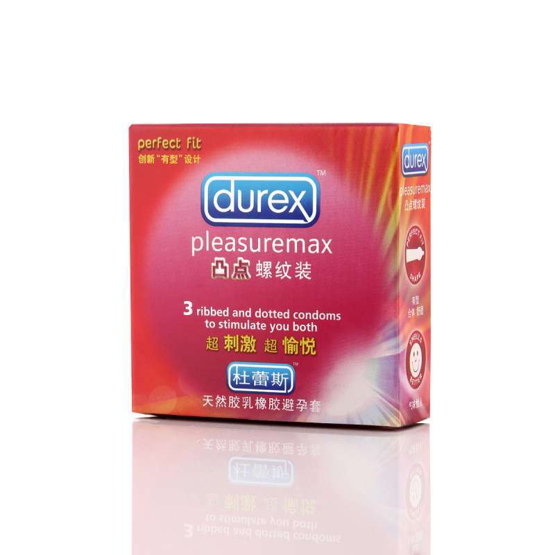 杜蕾斯凸点螺纹安全套3只装 送湿巾