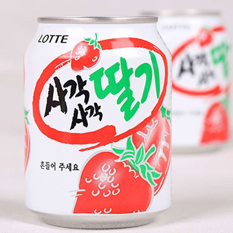 乐天 果汁乐天草莓汁饮料超好喝238ml(韩国)