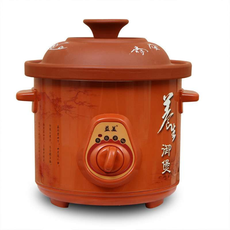 益美 YM-E35 紫砂小电炖锅电炖盅小容量