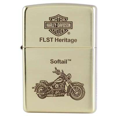 zippo防风打火机 纯铜限量3000哈雷机车标志 